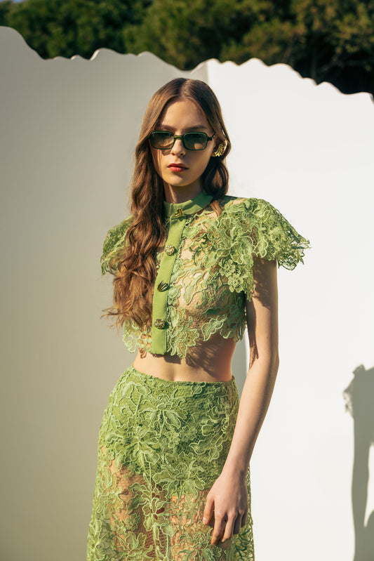 LAYERS OF GRACE GUIPURE SET