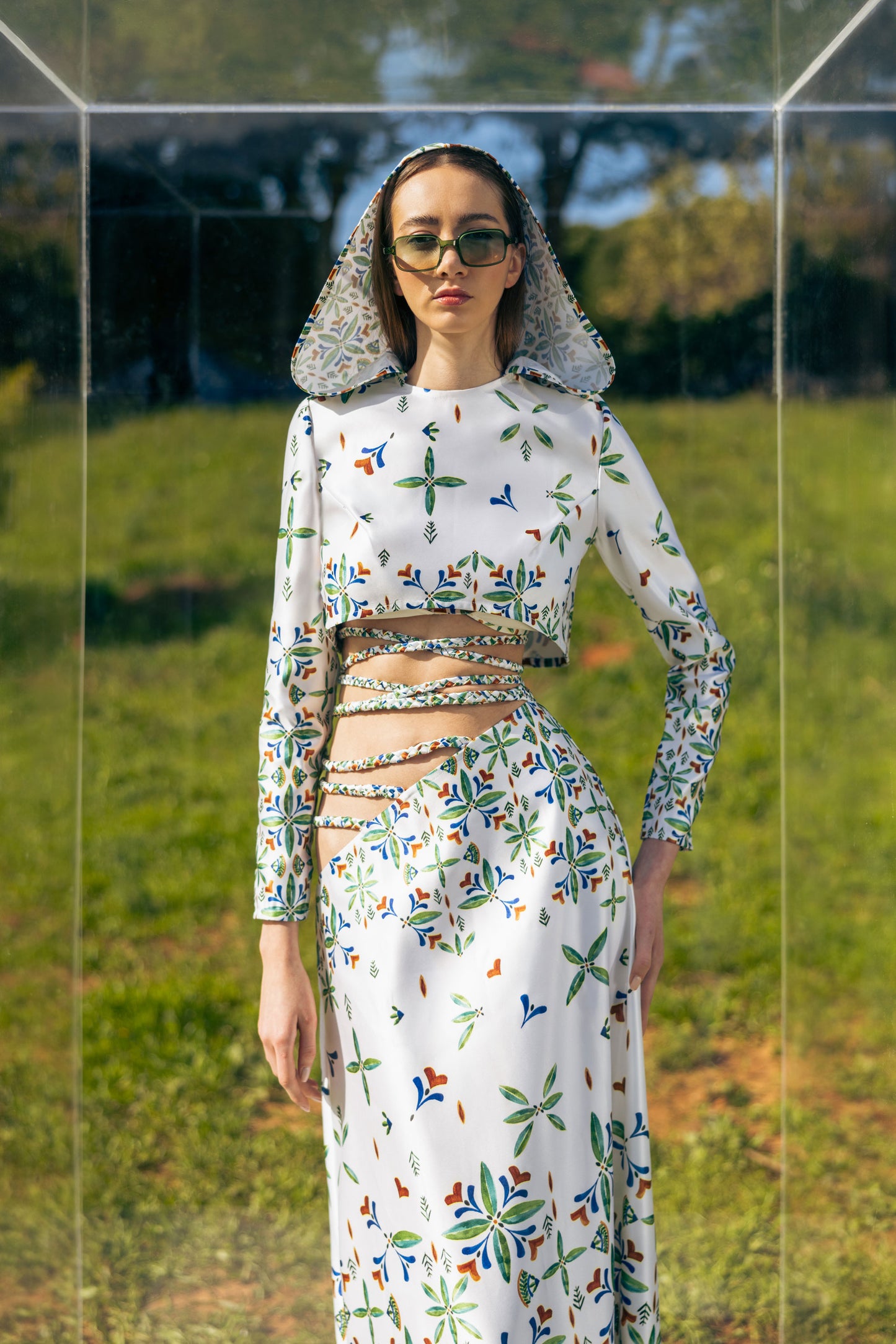 LAYERS OF GRACE PRINTED BRAIDED SET