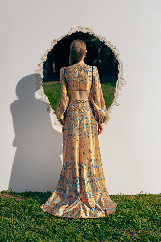 LAYERS OF GRACE OLIVE MOTIF PRINT SET