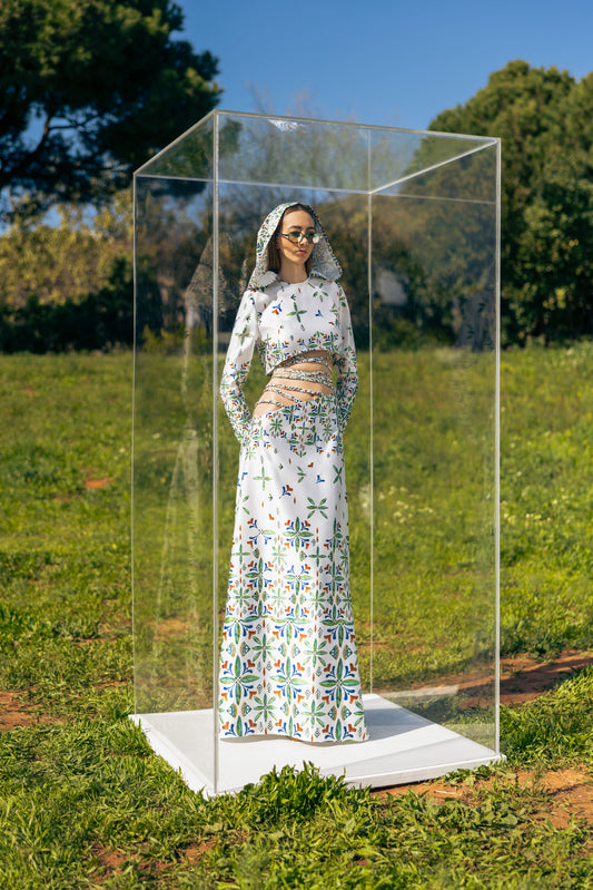 LAYERS OF GRACE PRINTED BRAIDED SET