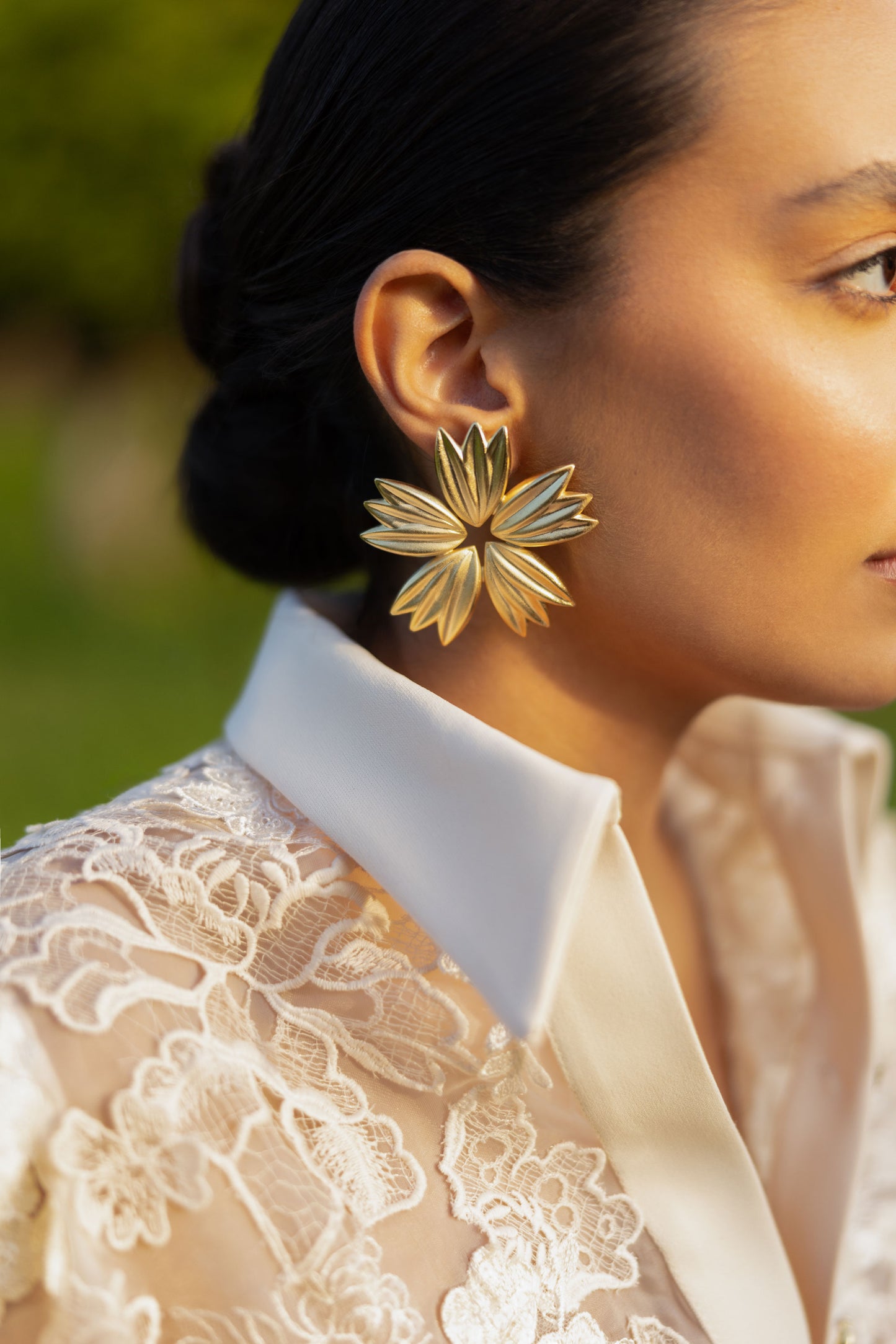 GUIPURE  FLORAL IVORY BLAZER